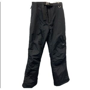 Slalom Men’s Black Ski Insulated Snowboard Pants with Zipper Pockets